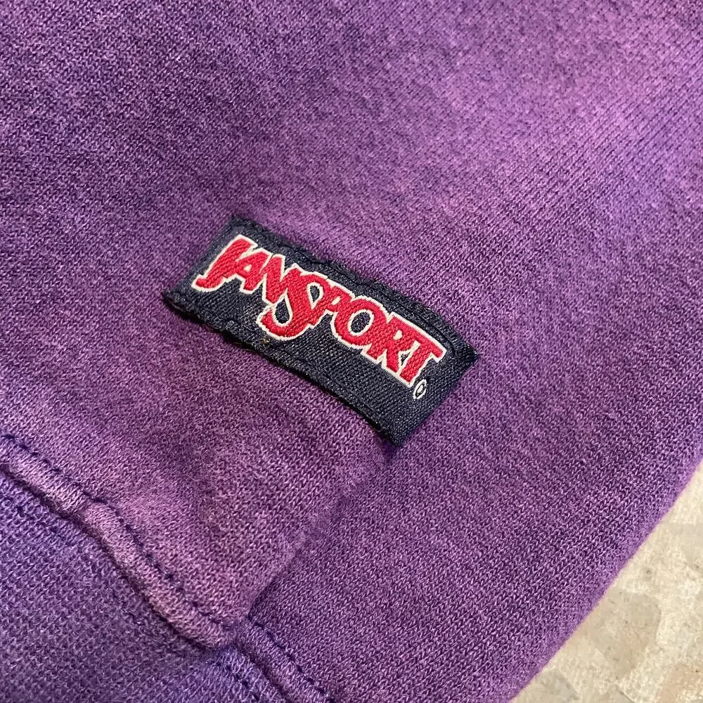 Vintage TCU Jansport Crewneck Sweatshirt XL Horned Frogs NCAA Patches University - Picture 6 of 15